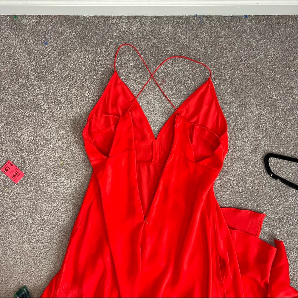 PrettyLIttleThing Extreme Split Strappy Back Maxi Dress Size 6 - Picture 9 of 13